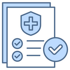 Fototapeta premium Insurance Blue Icon Element For Design