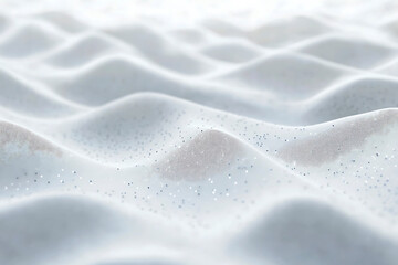 Obraz premium Close-up view of elegant white fabric with subtle silver glitter and a textured pattern