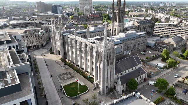 Marischal College, headquarters of Aberdeen City Council, Scotland, UK