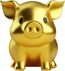 golden piggy bank
