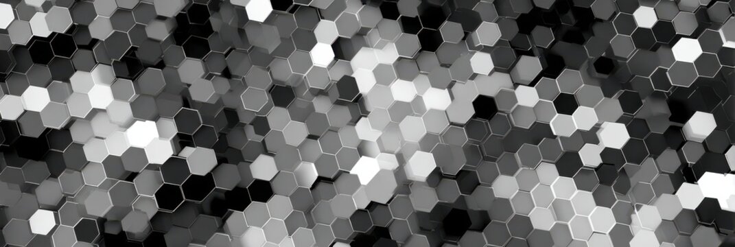 Subtle Monochrome Hexagon Texture A Modern Geometric Pattern for Backgrounds and Design Elements, Ideal for Digital Projects.