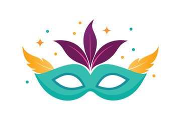 Obraz premium Decorative Party Mask With Feathers And Spa