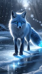 Arctic Fox Winter Wonderland.
