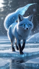 Arctic Fox with Ice Tail, and Winter Wonderland.