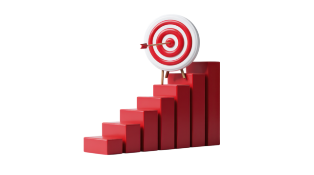 Blue Gift Box with Orange Ribbon on Transparent Background