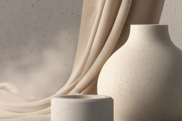 create photorealistic ultraminimalist image tailored for modern website homepage showcasing smooth textures and