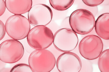 Cosmetic pink red texture molecular ingredient moisturizer face skin care