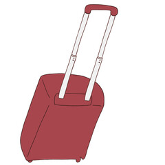 キャリー　旅行　趣味　イラスト　線画　赤　色違い　シークレット