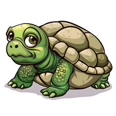 Fototapeta premium Blue Floral Pattern on Cream Background