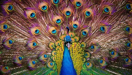 Obraz premium peacocks in a kaleidoscope of color