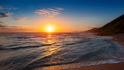 Obraz premium sunset over the sea