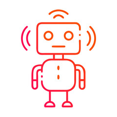 Colorful Cartoon Robot