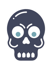 Fototapeta premium vector illustration of a skull