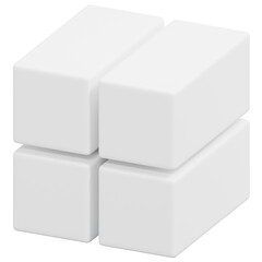 3D Tall Cuboid Group Icon