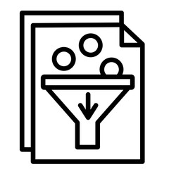 Data Filtering  Icon Element For Design
