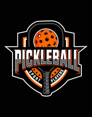 Pickleball sport logo.eps