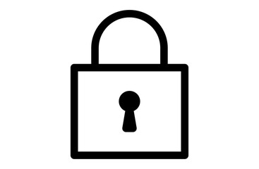 鍵のシンプルな線画のUIアイコン