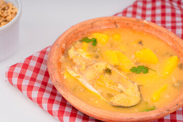 Sancocho soup typical Colombian fish food