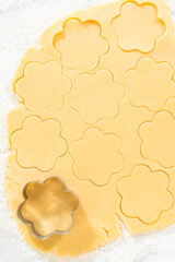 Sugar Cookie Cut-Outs Ready for Baking