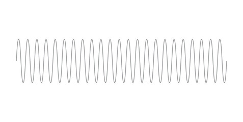 Sinusoidal Wave Signal. Sine Wave. Trigonometric Sine Function.
