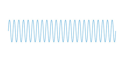Sinusoidal Wave Signal. Sine Wave. Trigonometric Sine Function.