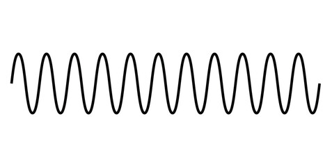 Sinusoidal Wave Signal. Sine Wave. Trigonometric Sine Function.