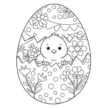 Pascoa para colorir