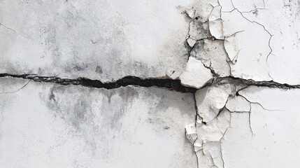 Cracked Concrete Wall Texture: Grunge Background