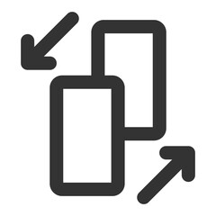 Obraz premium Simple Modern Outline Icon - UI Icon Outline icon for Button
