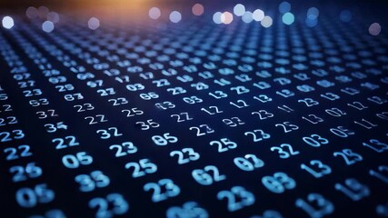 Financial market data fluctuations [4K] - Powered by Adobe