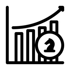 Growth Strategy Line Icon, Business Expansion