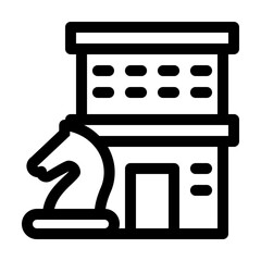 Corporate Strategy Line Icon, Business Vision