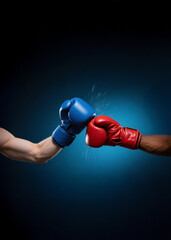 권투, 권투 글러브, 스포츠, 운동, 컨셉, 대결, 흑과 백, 선과 악, 싸움, 운동선수, 노력, 도박, 베팅