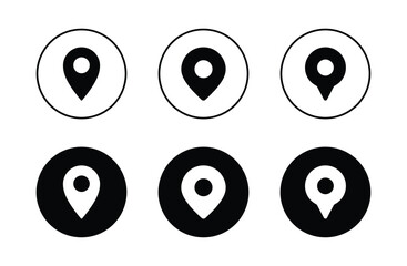 pin map icon. pin location icon vector