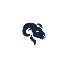 Modern Minimalist Sheep Abstract Logo Vector
