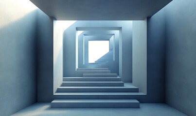 3D abstract visuals and futuristic elements isolated on black, designed for versatile commercial use across technology, minimal, sci-fi, and eco concepts