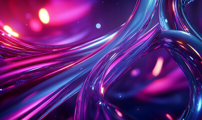 3D abstract visuals and futuristic elements isolated on black, designed for versatile commercial use across technology, minimal, sci-fi, and eco concepts