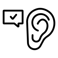 rumor Line Icon