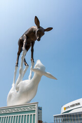 statue in Quebec City ExpoCité