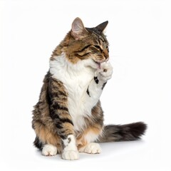 Obraz premium Engaging Portrait for Pet Related Content on White Background