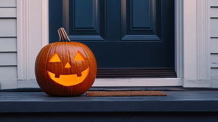 jack o lantern with pumpkin