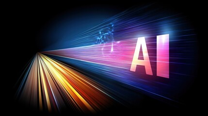 The new year 20AI symbolizing 2026 and AGI artificial general intelligence representative, agentic robot autonomy, and humanoid superintelligence technology in the future