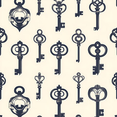 Seamless tile patterns combining cultural, modern, and botanical inspirations for commercial vector.