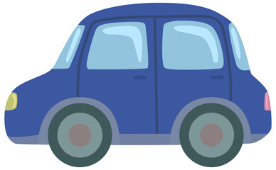 Obraz premium 青い車のイラスト ベクター素材