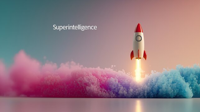 An AI agent acts as a virtual assistant, for support as an AGI artificial general intelligence representative symbolizing agentic robot autonomy, and humanoid superintelligence technology