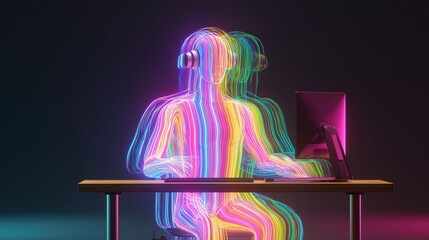 An AI agent acts as a virtual assistant, for support as an AGI artificial general intelligence representative symbolizing agentic robot autonomy, and humanoid superintelligence technology