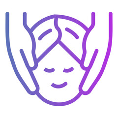 beauty treatment Gradient icon
