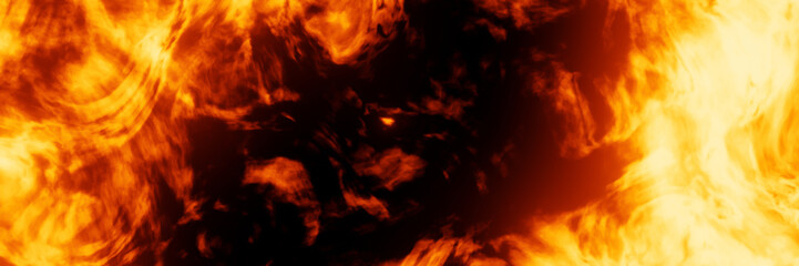 Fototapeta premium Abstract flame. Fire illustrated background