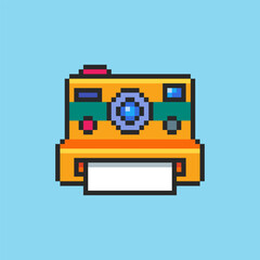 Pixel art Polaroid Camera game asset design