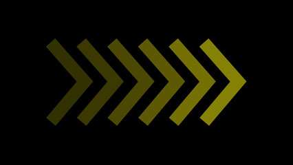 Repeating chevron arrow directional pattern in olive green on black background